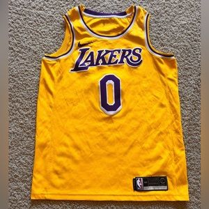 Nike Jersey Los Angeles Lakers 0 Kyle Kuzma Size M Yellow NBA
